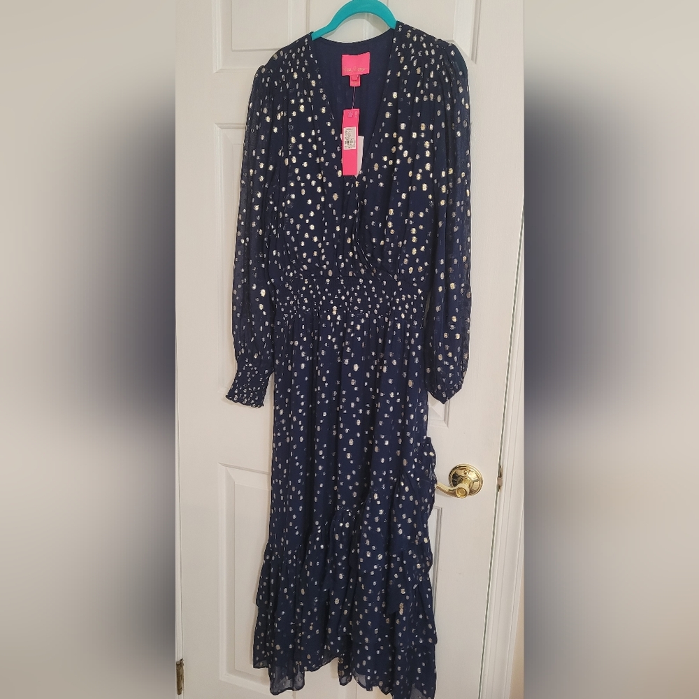 NWT 12 Christiana MIDI Dress Lilly Pulitzer